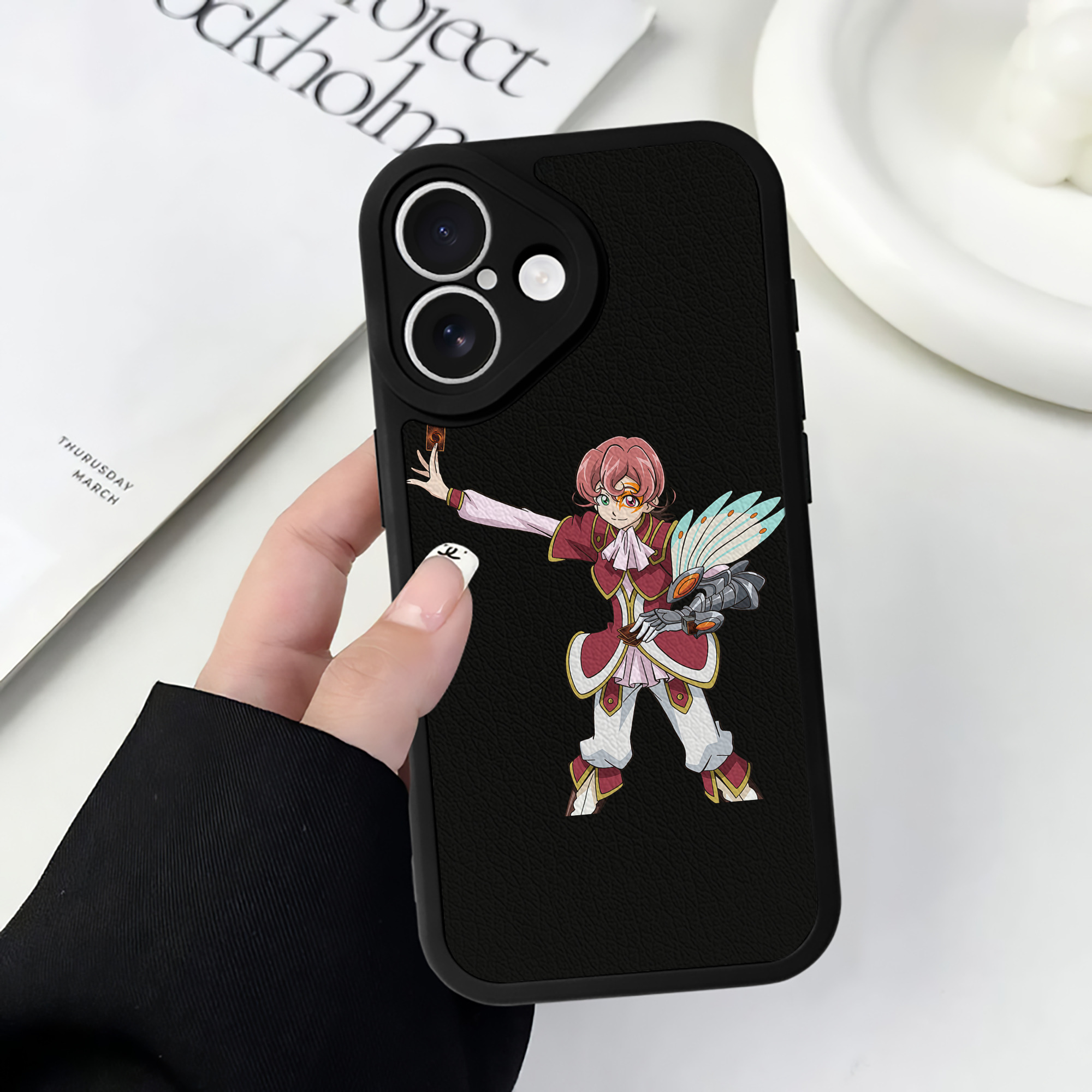 遊☆戯☆王 Yu-Gi-Oh! 【iPhone 16シリーズ対応】シリコンスマホケース（レザー調） 材質：シリコン